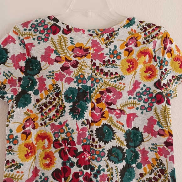 NWOT LOFT Floral Print Cotton Top, size XS - Picture 8 of 8